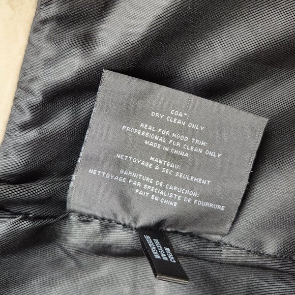 Marc New York Andrew Marc Wool Blend Coyote Fur Hooded Winter Coat size 4 - Picture 8 of 11